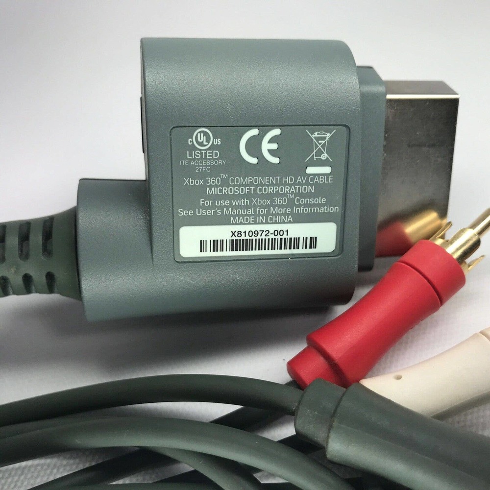 Microsoft XBOX 360 Component HD AV Audio/Video Cable X810972-001 OEM/Genuine